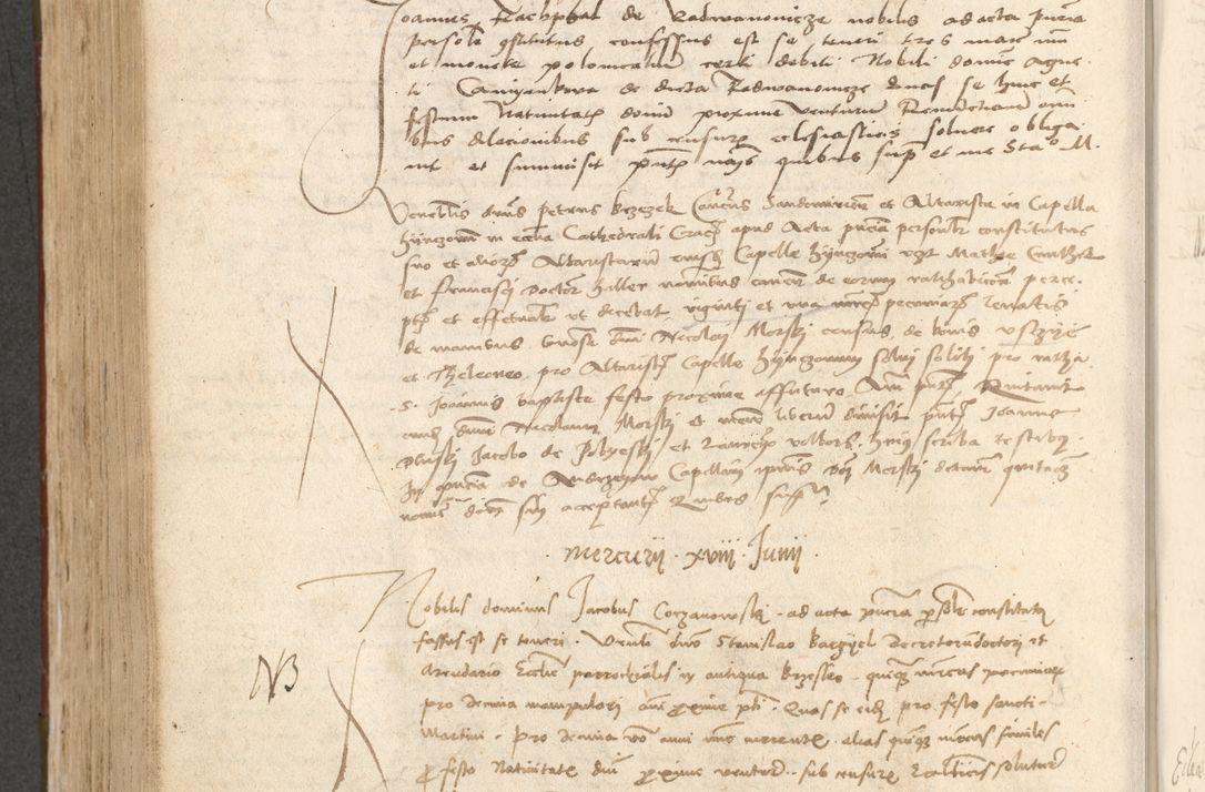 Zdjęcie nr 595 dla obiektu archiwalnego: Acta obligationum coram reverendo patre domino Thoma Rosnowsky canonico et officiali generali Cracoviensi ad annum Domini 1518