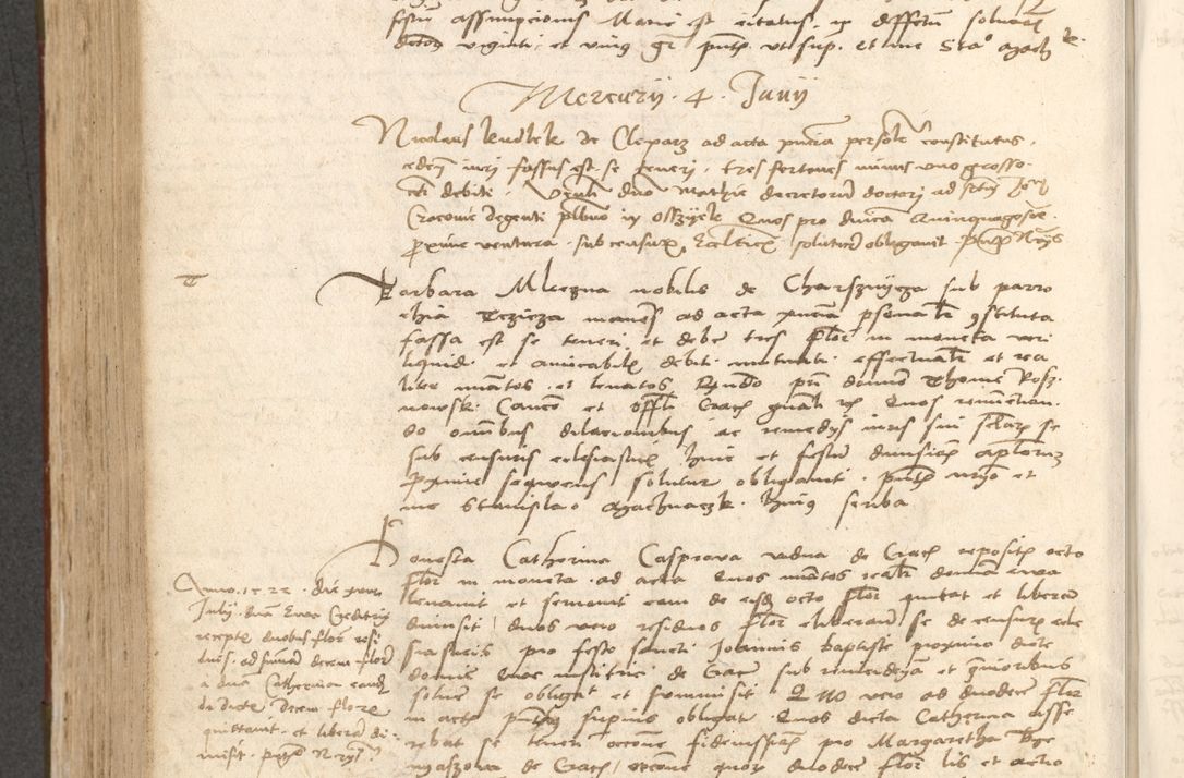 Zdjęcie nr 589 dla obiektu archiwalnego: Acta obligationum coram reverendo patre domino Thoma Rosnowsky canonico et officiali generali Cracoviensi ad annum Domini 1518