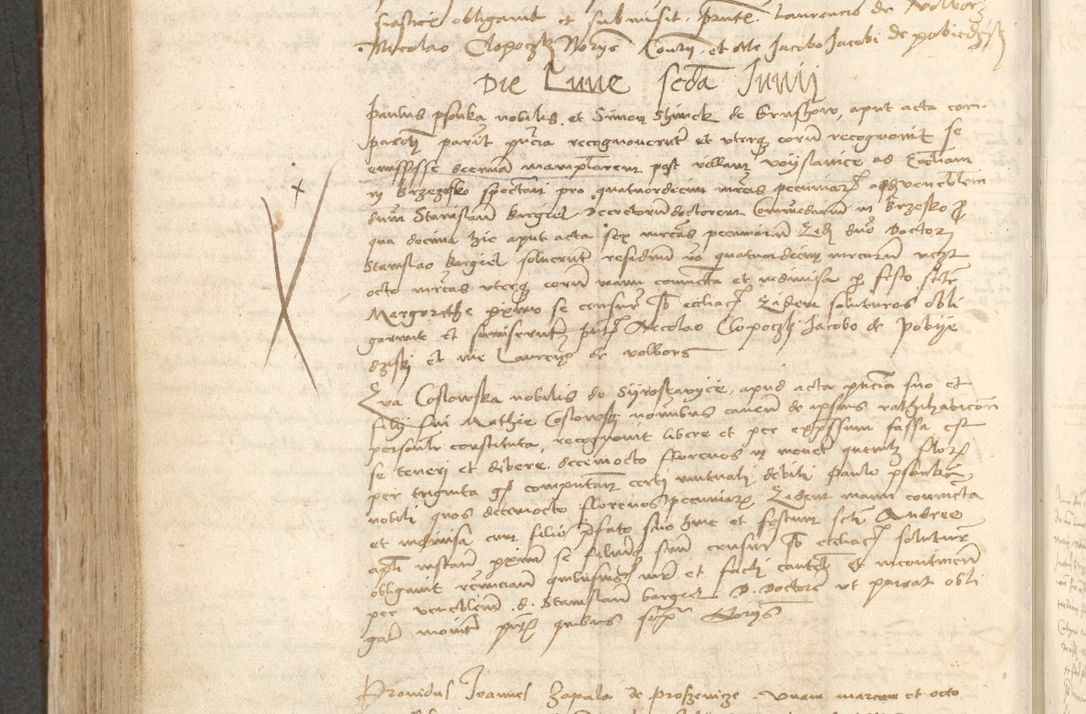 Zdjęcie nr 587 dla obiektu archiwalnego: Acta obligationum coram reverendo patre domino Thoma Rosnowsky canonico et officiali generali Cracoviensi ad annum Domini 1518