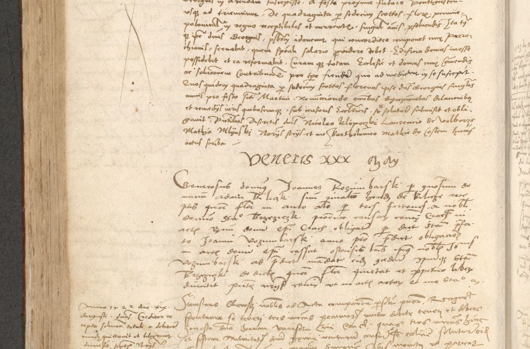Zdjęcie nr 585 dla obiektu archiwalnego: Acta obligationum coram reverendo patre domino Thoma Rosnowsky canonico et officiali generali Cracoviensi ad annum Domini 1518