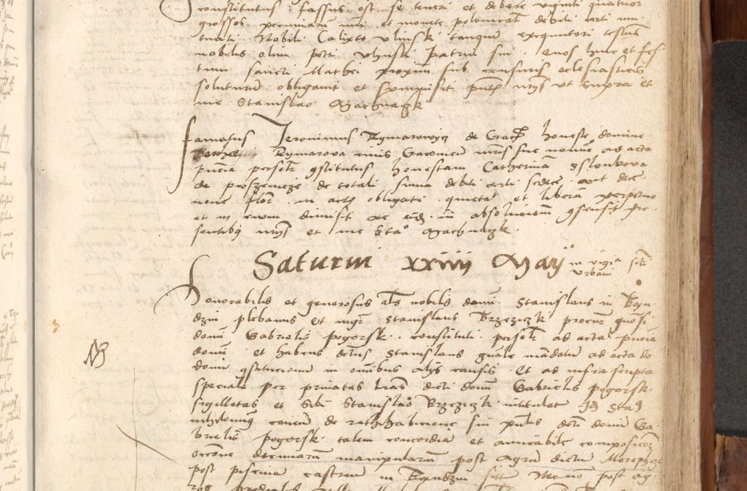 Zdjęcie nr 582 dla obiektu archiwalnego: Acta obligationum coram reverendo patre domino Thoma Rosnowsky canonico et officiali generali Cracoviensi ad annum Domini 1518