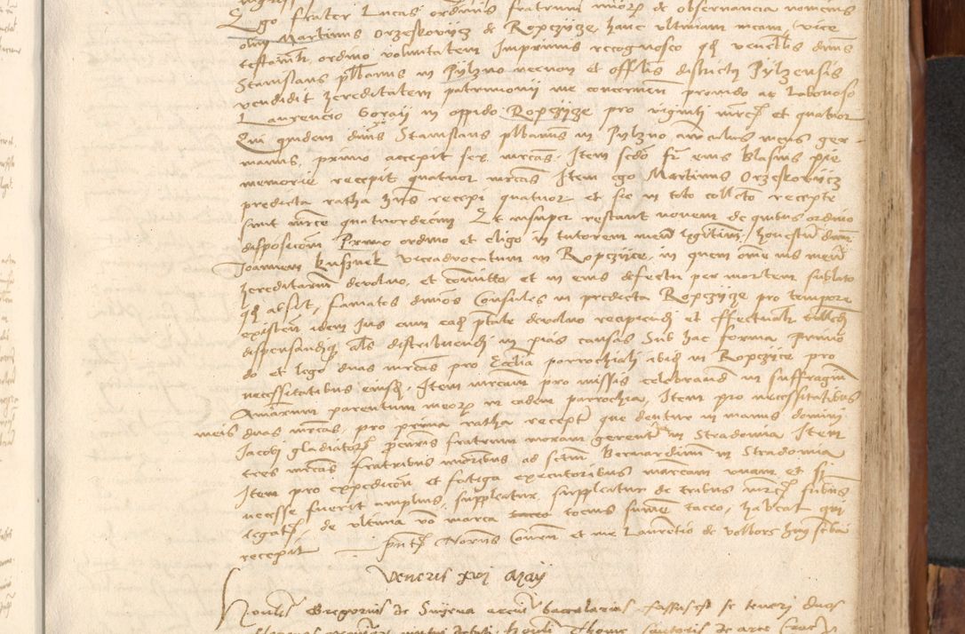 Zdjęcie nr 576 dla obiektu archiwalnego: Acta obligationum coram reverendo patre domino Thoma Rosnowsky canonico et officiali generali Cracoviensi ad annum Domini 1518