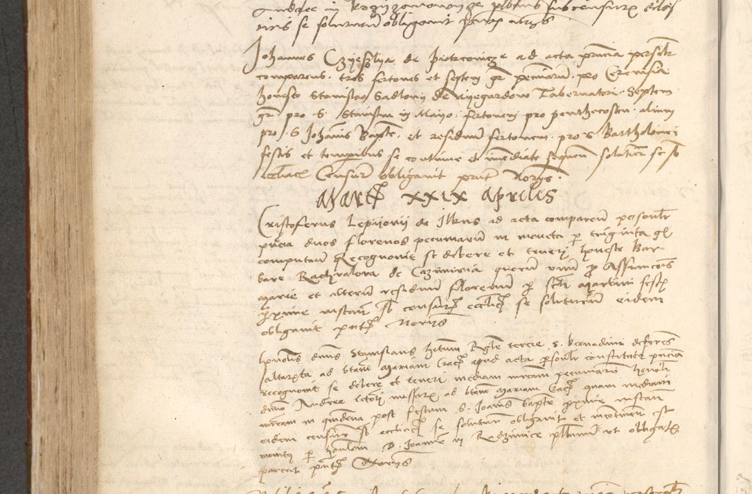 Zdjęcie nr 571 dla obiektu archiwalnego: Acta obligationum coram reverendo patre domino Thoma Rosnowsky canonico et officiali generali Cracoviensi ad annum Domini 1518