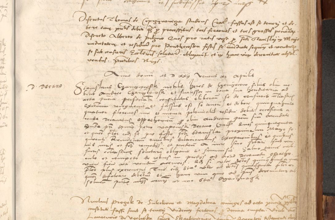 Zdjęcie nr 570 dla obiektu archiwalnego: Acta obligationum coram reverendo patre domino Thoma Rosnowsky canonico et officiali generali Cracoviensi ad annum Domini 1518