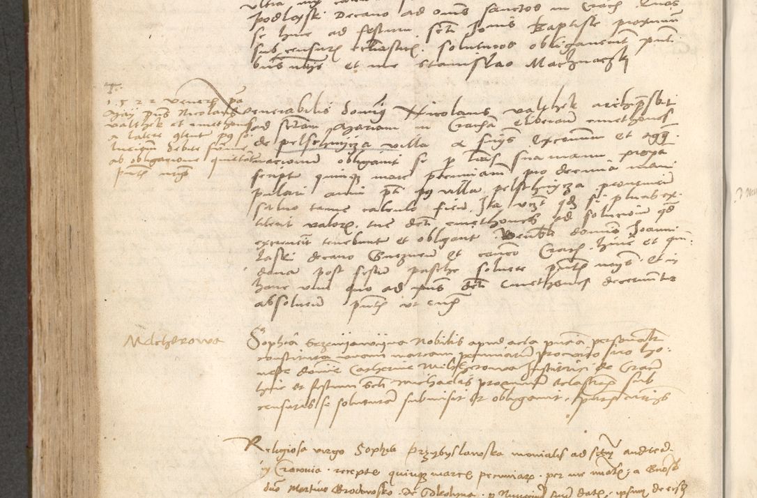 Zdjęcie nr 569 dla obiektu archiwalnego: Acta obligationum coram reverendo patre domino Thoma Rosnowsky canonico et officiali generali Cracoviensi ad annum Domini 1518