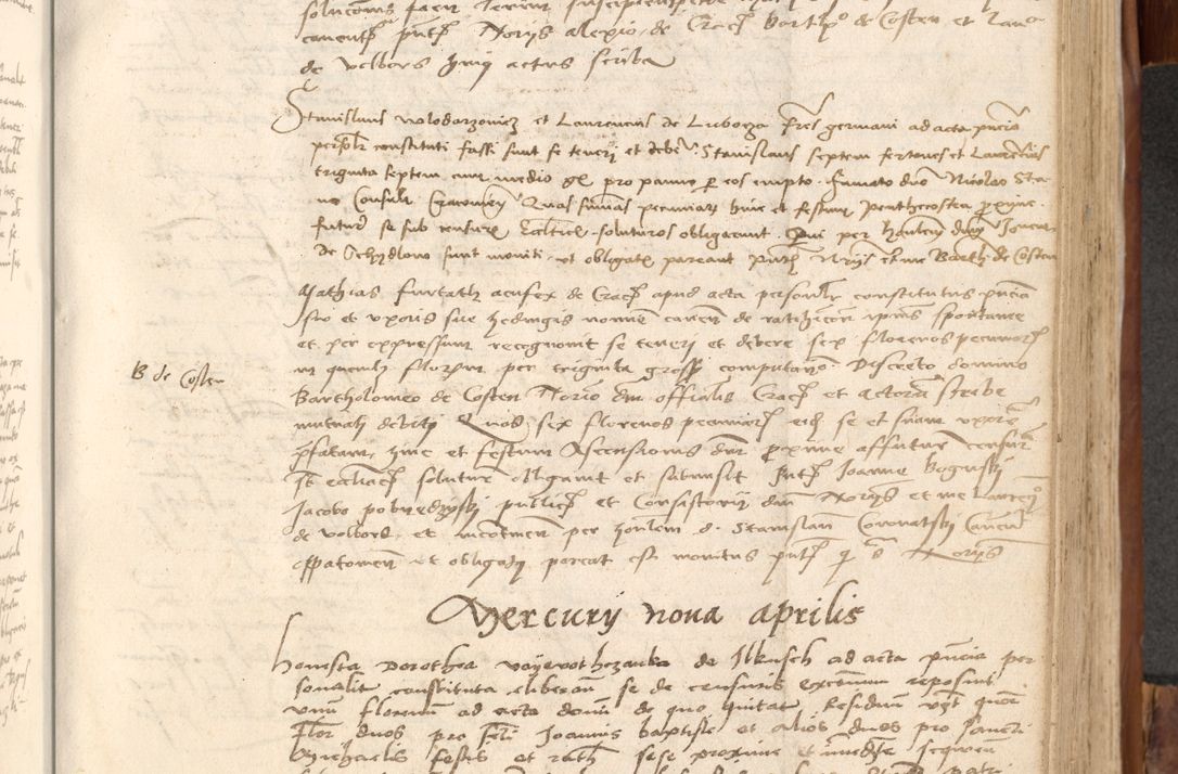 Zdjęcie nr 560 dla obiektu archiwalnego: Acta obligationum coram reverendo patre domino Thoma Rosnowsky canonico et officiali generali Cracoviensi ad annum Domini 1518