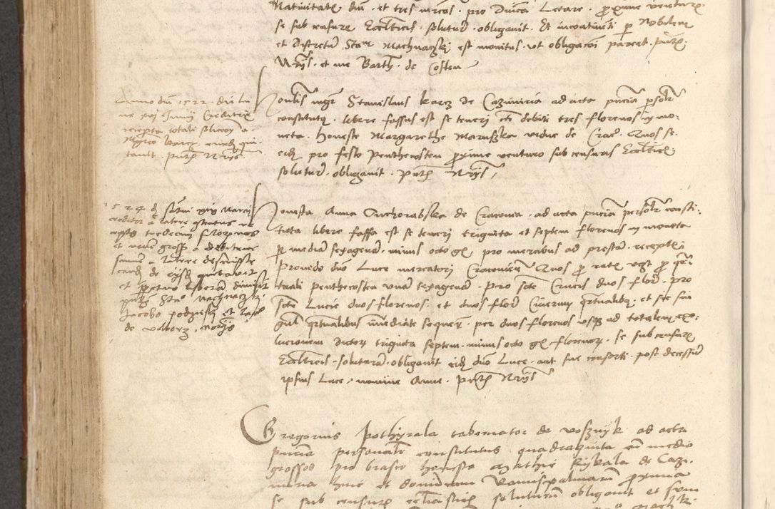 Zdjęcie nr 555 dla obiektu archiwalnego: Acta obligationum coram reverendo patre domino Thoma Rosnowsky canonico et officiali generali Cracoviensi ad annum Domini 1518