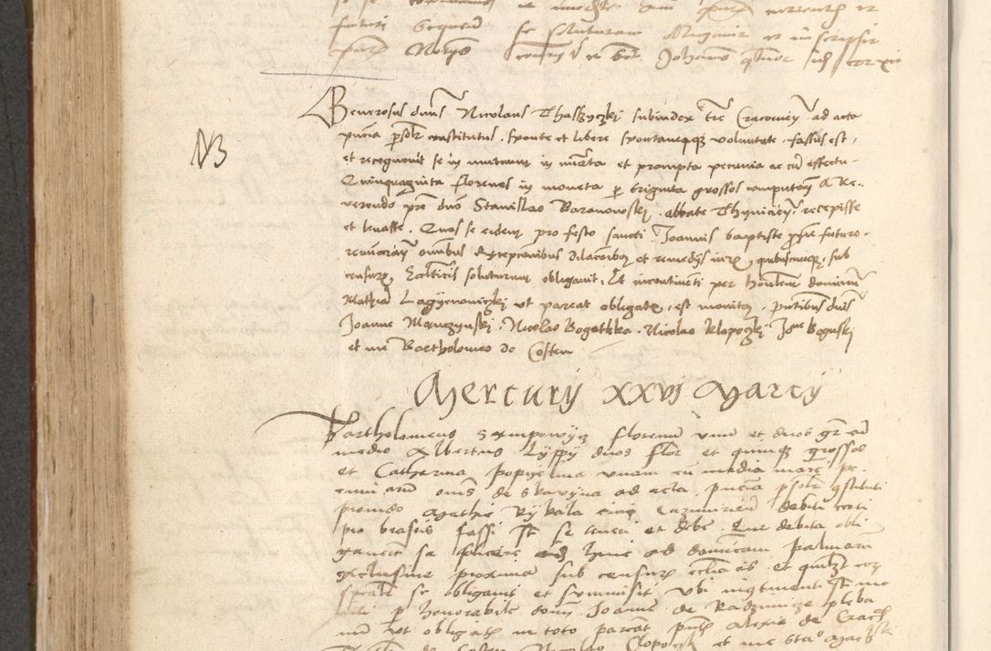 Zdjęcie nr 549 dla obiektu archiwalnego: Acta obligationum coram reverendo patre domino Thoma Rosnowsky canonico et officiali generali Cracoviensi ad annum Domini 1518