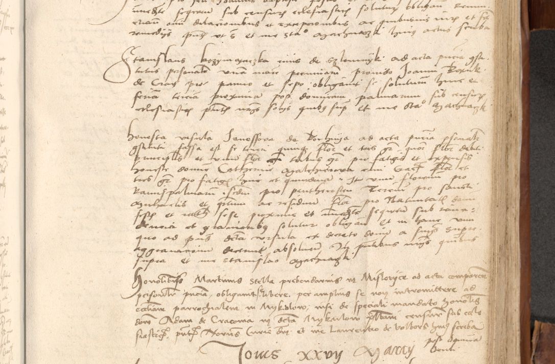 Zdjęcie nr 550 dla obiektu archiwalnego: Acta obligationum coram reverendo patre domino Thoma Rosnowsky canonico et officiali generali Cracoviensi ad annum Domini 1518