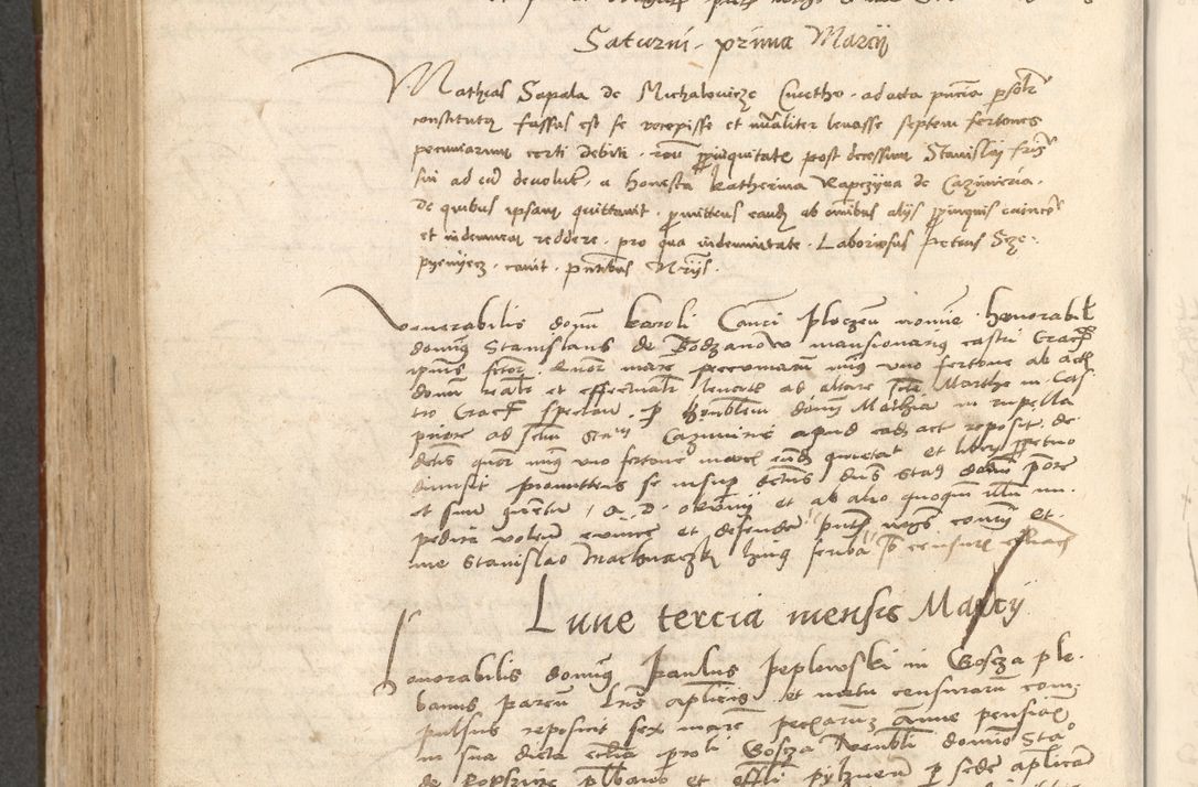 Zdjęcie nr 539 dla obiektu archiwalnego: Acta obligationum coram reverendo patre domino Thoma Rosnowsky canonico et officiali generali Cracoviensi ad annum Domini 1518