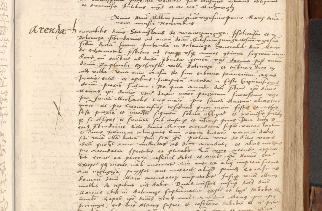 Zdjęcie nr 524 dla obiektu archiwalnego: Acta obligationum coram reverendo patre domino Thoma Rosnowsky canonico et officiali generali Cracoviensi ad annum Domini 1518