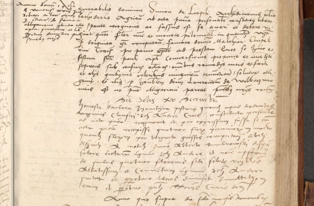 Zdjęcie nr 506 dla obiektu archiwalnego: Acta obligationum coram reverendo patre domino Thoma Rosnowsky canonico et officiali generali Cracoviensi ad annum Domini 1518