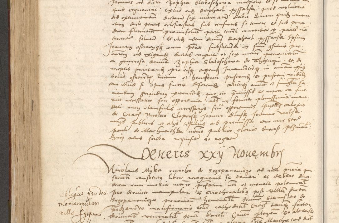 Zdjęcie nr 499 dla obiektu archiwalnego: Acta obligationum coram reverendo patre domino Thoma Rosnowsky canonico et officiali generali Cracoviensi ad annum Domini 1518