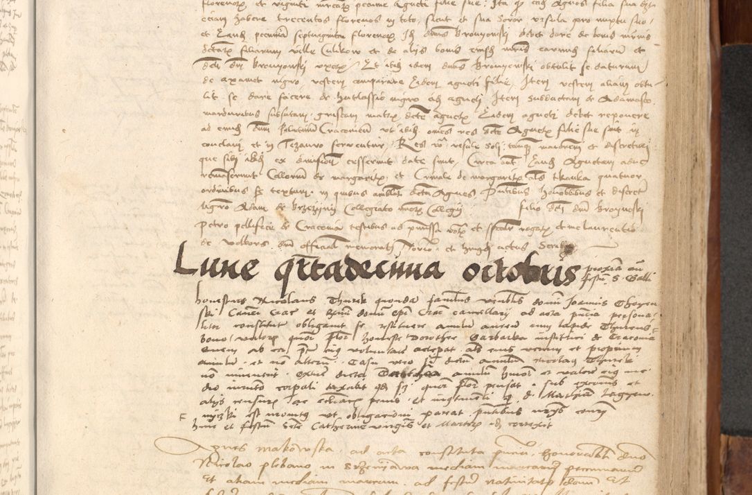 Zdjęcie nr 486 dla obiektu archiwalnego: Acta obligationum coram reverendo patre domino Thoma Rosnowsky canonico et officiali generali Cracoviensi ad annum Domini 1518