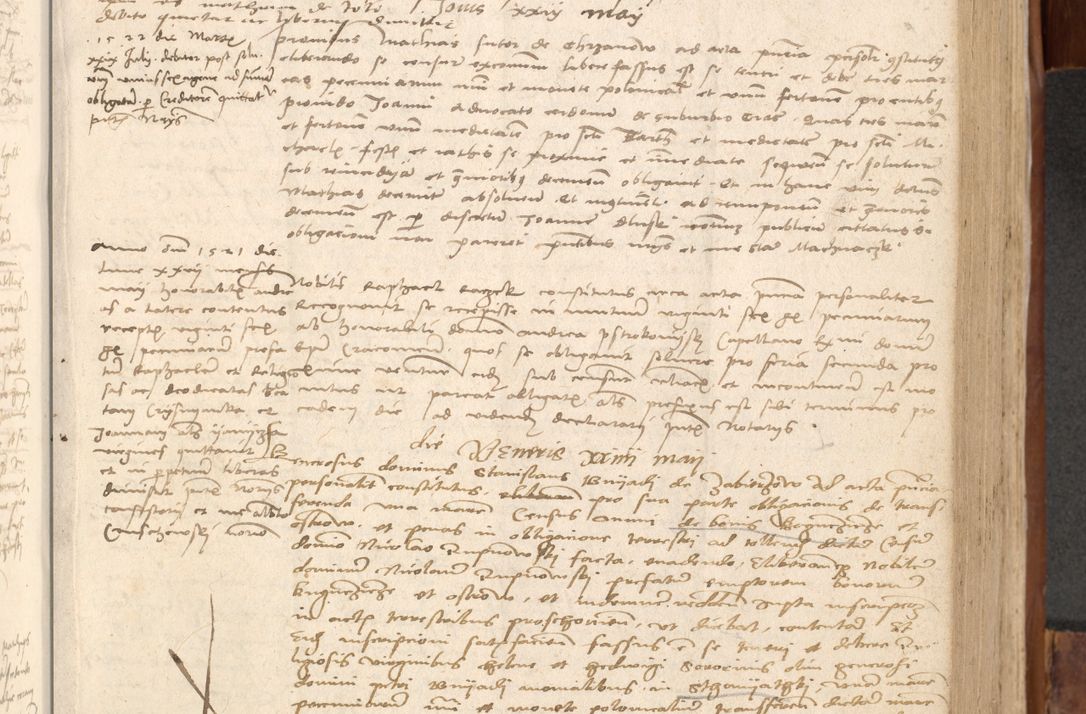 Zdjęcie nr 438 dla obiektu archiwalnego: Acta obligationum coram reverendo patre domino Thoma Rosnowsky canonico et officiali generali Cracoviensi ad annum Domini 1518