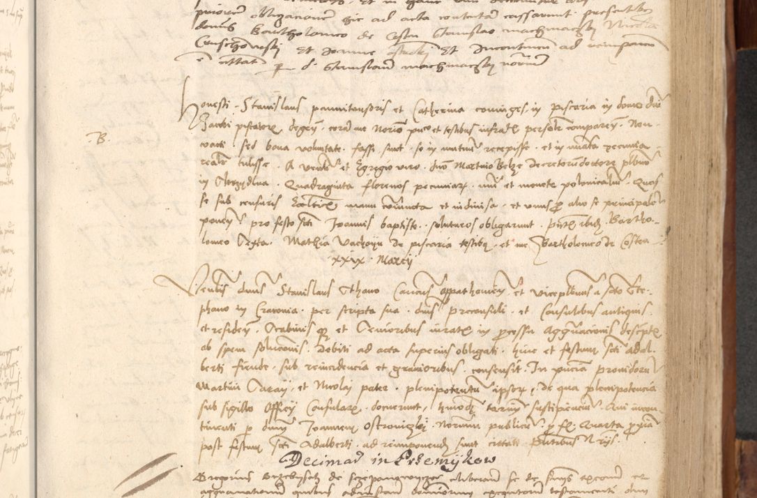 Zdjęcie nr 418 dla obiektu archiwalnego: Acta obligationum coram reverendo patre domino Thoma Rosnowsky canonico et officiali generali Cracoviensi ad annum Domini 1518