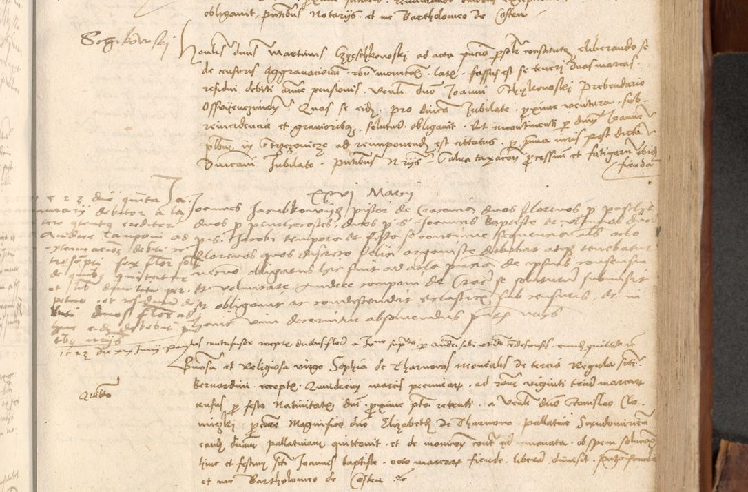 Zdjęcie nr 416 dla obiektu archiwalnego: Acta obligationum coram reverendo patre domino Thoma Rosnowsky canonico et officiali generali Cracoviensi ad annum Domini 1518