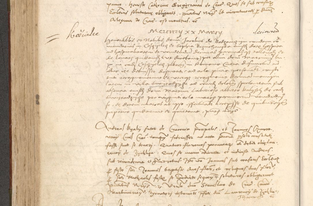Zdjęcie nr 413 dla obiektu archiwalnego: Acta obligationum coram reverendo patre domino Thoma Rosnowsky canonico et officiali generali Cracoviensi ad annum Domini 1518