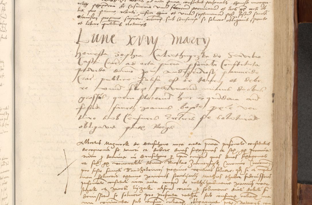 Zdjęcie nr 412 dla obiektu archiwalnego: Acta obligationum coram reverendo patre domino Thoma Rosnowsky canonico et officiali generali Cracoviensi ad annum Domini 1518