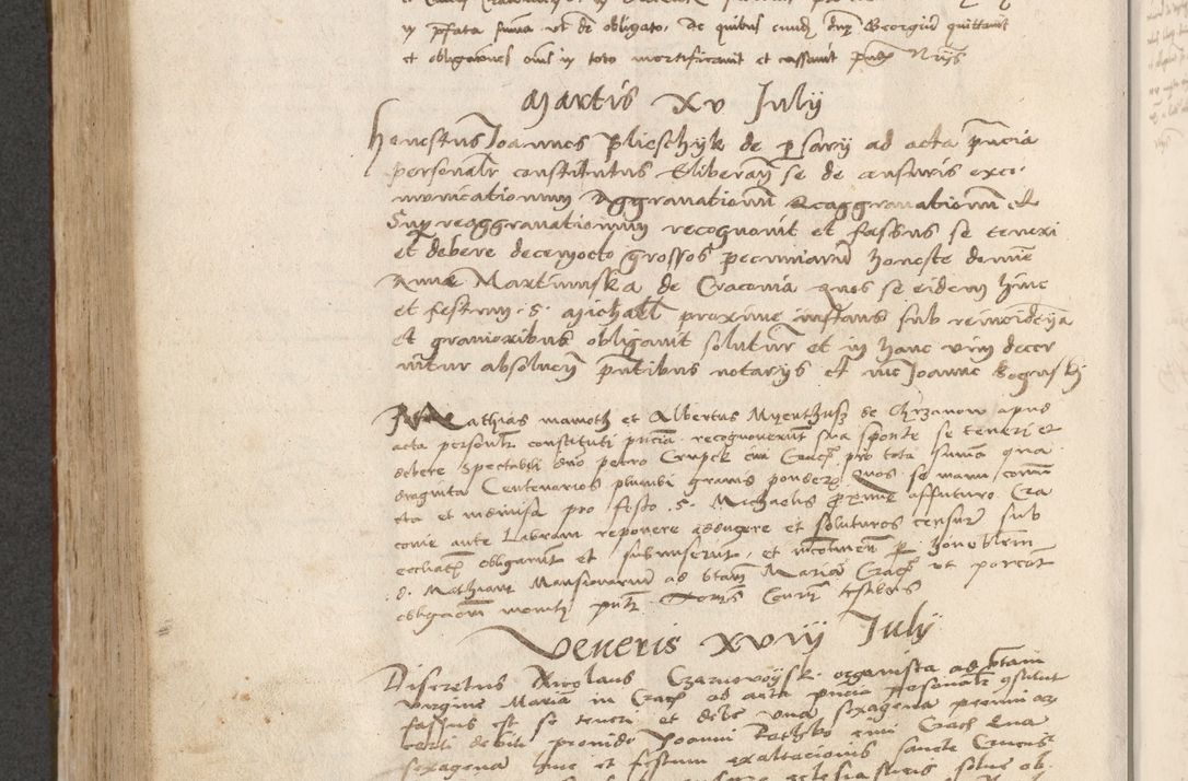 Zdjęcie nr 607 dla obiektu archiwalnego: Acta obligationum coram reverendo patre domino Thoma Rosnowsky canonico et officiali generali Cracoviensi ad annum Domini 1518