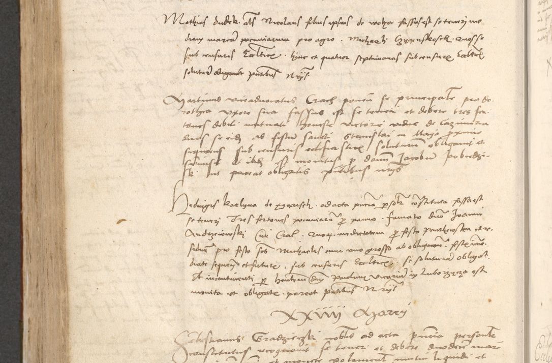 Zdjęcie nr 707 dla obiektu archiwalnego: Acta obligationum coram reverendo patre domino Thoma Rosnowsky canonico et officiali generali Cracoviensi ad annum Domini 1518