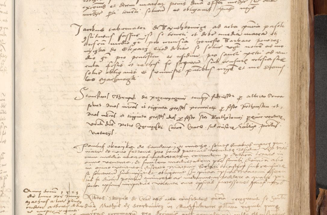 Zdjęcie nr 704 dla obiektu archiwalnego: Acta obligationum coram reverendo patre domino Thoma Rosnowsky canonico et officiali generali Cracoviensi ad annum Domini 1518