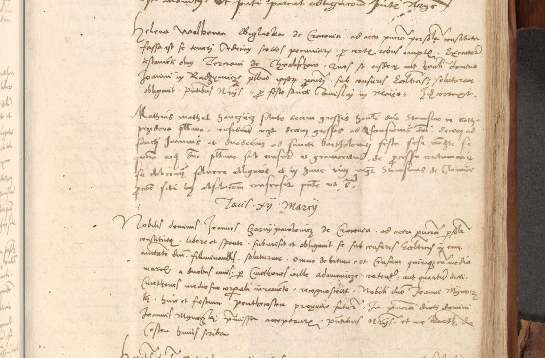 Zdjęcie nr 696 dla obiektu archiwalnego: Acta obligationum coram reverendo patre domino Thoma Rosnowsky canonico et officiali generali Cracoviensi ad annum Domini 1518