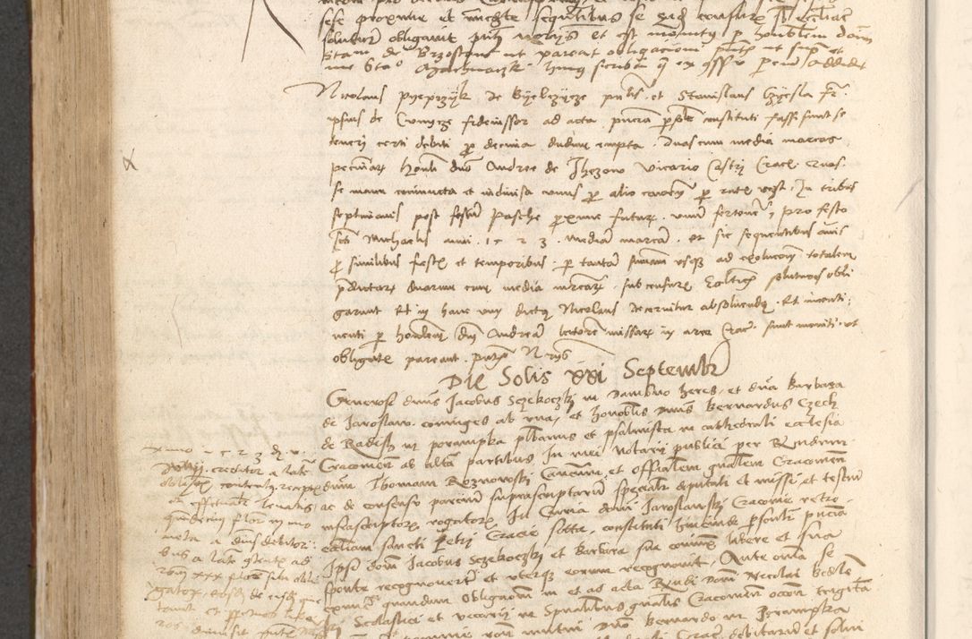 Zdjęcie nr 629 dla obiektu archiwalnego: Acta obligationum coram reverendo patre domino Thoma Rosnowsky canonico et officiali generali Cracoviensi ad annum Domini 1518