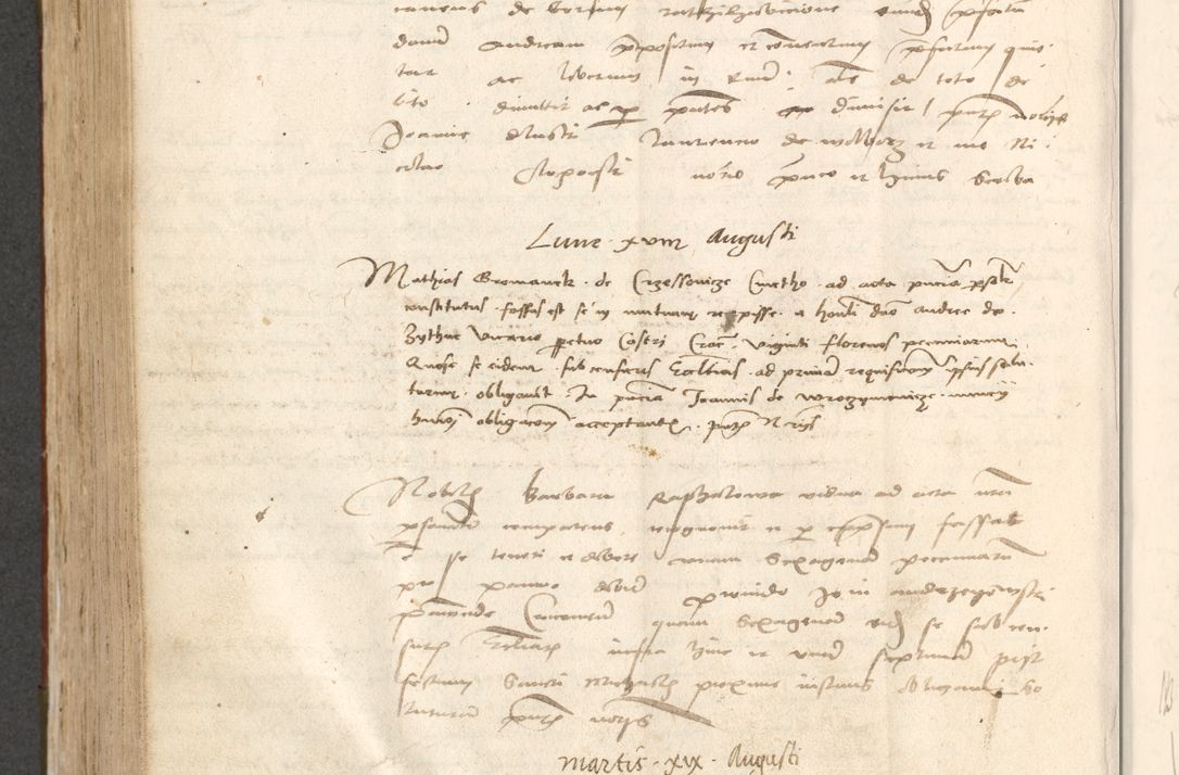 Zdjęcie nr 617 dla obiektu archiwalnego: Acta obligationum coram reverendo patre domino Thoma Rosnowsky canonico et officiali generali Cracoviensi ad annum Domini 1518