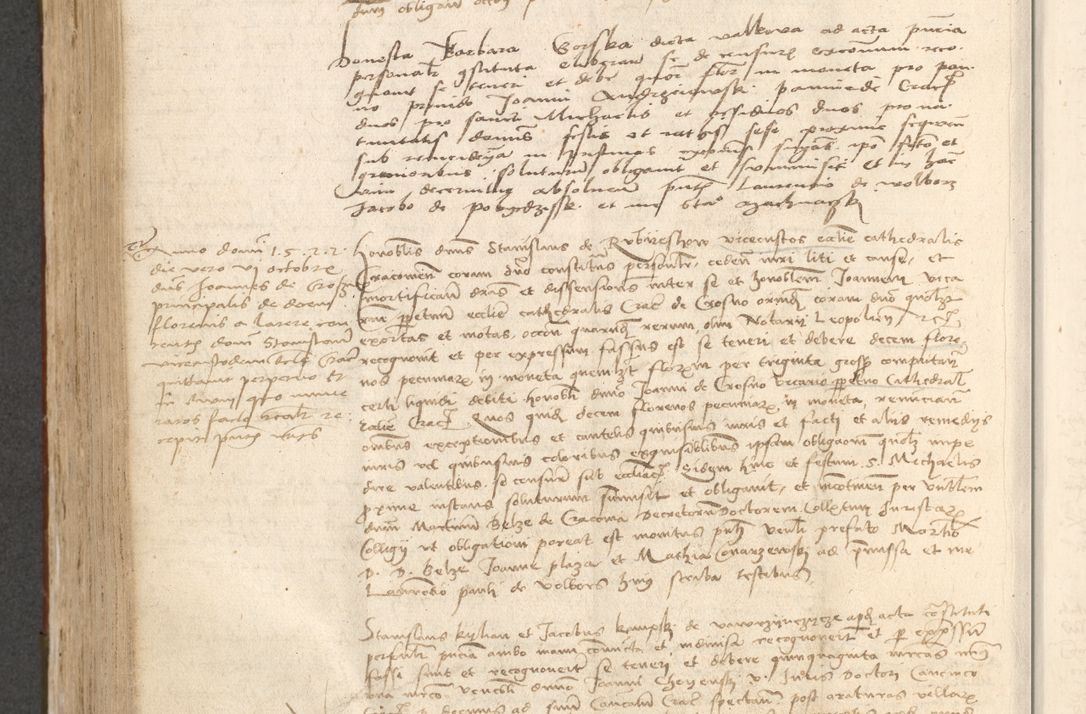 Zdjęcie nr 613 dla obiektu archiwalnego: Acta obligationum coram reverendo patre domino Thoma Rosnowsky canonico et officiali generali Cracoviensi ad annum Domini 1518
