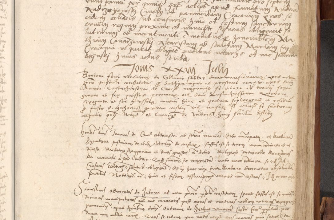 Zdjęcie nr 610 dla obiektu archiwalnego: Acta obligationum coram reverendo patre domino Thoma Rosnowsky canonico et officiali generali Cracoviensi ad annum Domini 1518