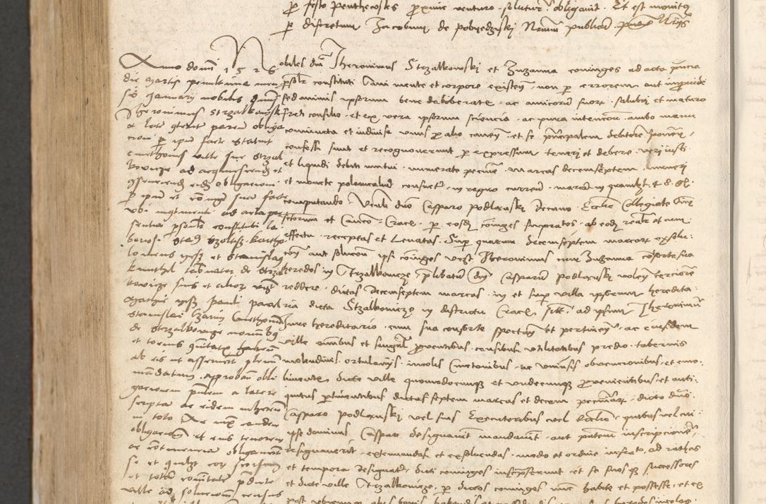 Zdjęcie nr 997 dla obiektu archiwalnego: Acta obligationum coram reverendo patre domino Thoma Rosnowsky canonico et officiali generali Cracoviensi ad annum Domini 1518