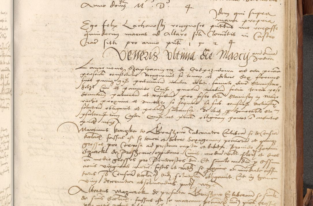 Zdjęcie nr 988 dla obiektu archiwalnego: Acta obligationum coram reverendo patre domino Thoma Rosnowsky canonico et officiali generali Cracoviensi ad annum Domini 1518