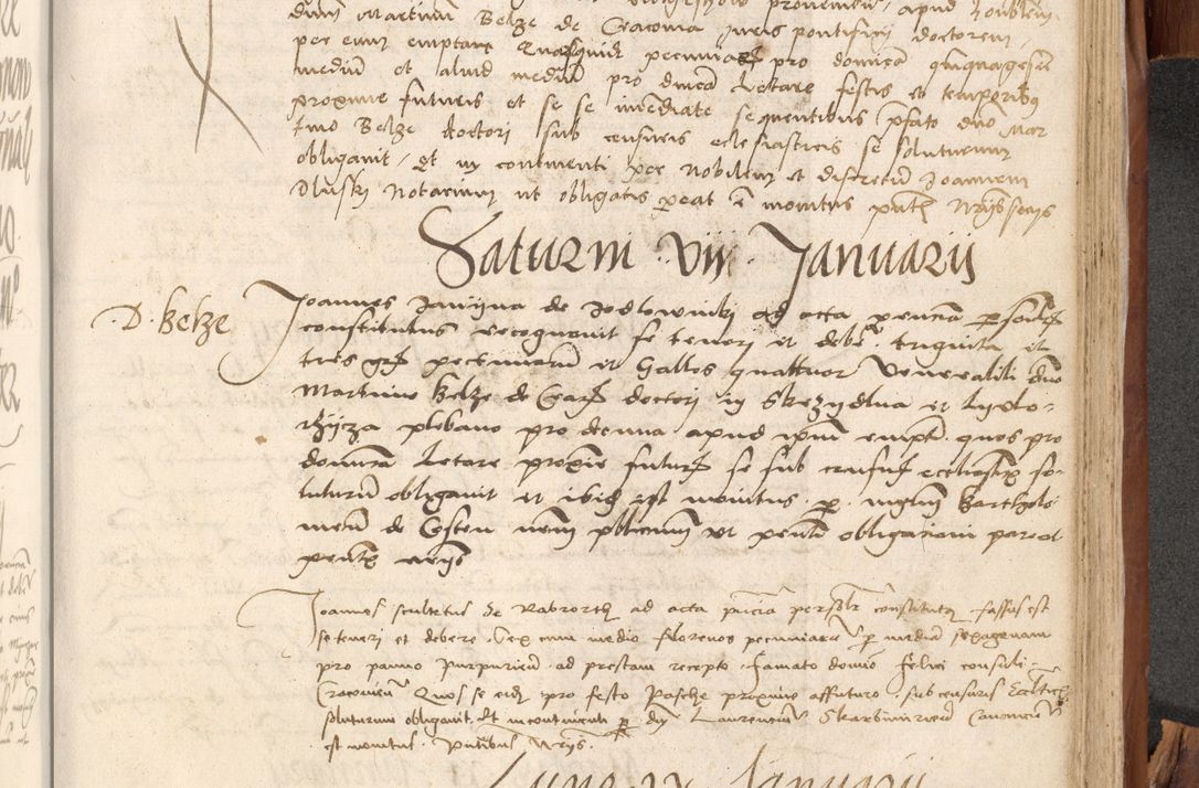 Zdjęcie nr 950 dla obiektu archiwalnego: Acta obligationum coram reverendo patre domino Thoma Rosnowsky canonico et officiali generali Cracoviensi ad annum Domini 1518