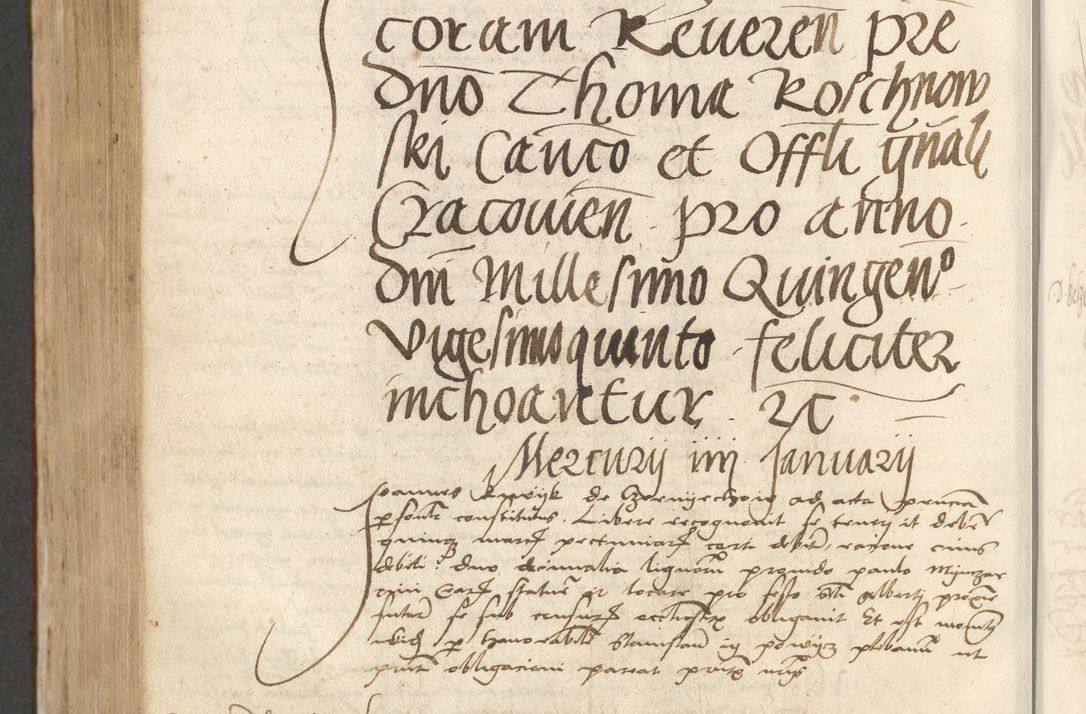 Zdjęcie nr 949 dla obiektu archiwalnego: Acta obligationum coram reverendo patre domino Thoma Rosnowsky canonico et officiali generali Cracoviensi ad annum Domini 1518