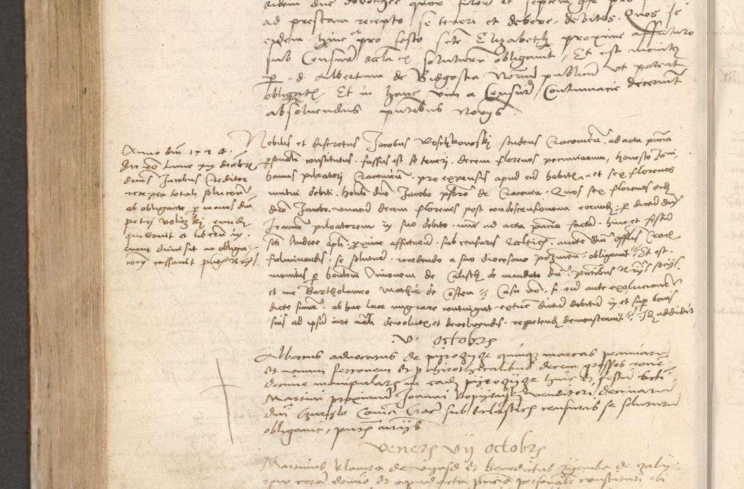 Zdjęcie nr 925 dla obiektu archiwalnego: Acta obligationum coram reverendo patre domino Thoma Rosnowsky canonico et officiali generali Cracoviensi ad annum Domini 1518