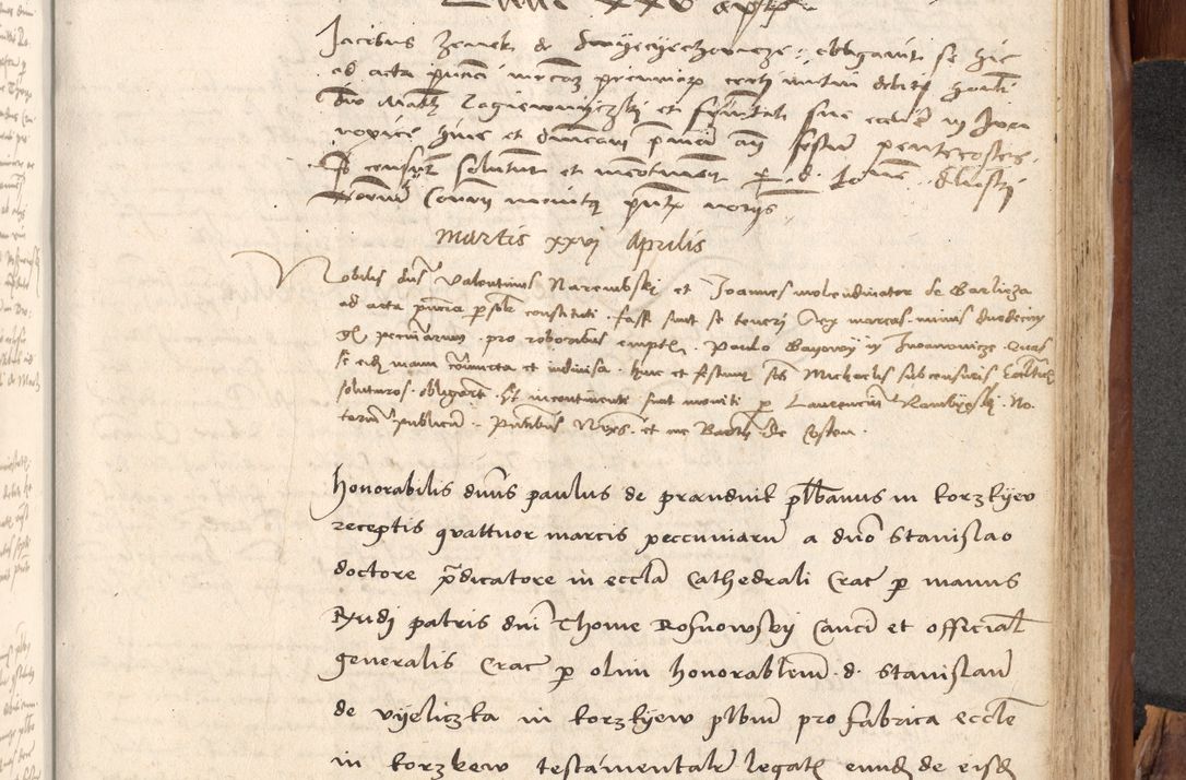 Zdjęcie nr 874 dla obiektu archiwalnego: Acta obligationum coram reverendo patre domino Thoma Rosnowsky canonico et officiali generali Cracoviensi ad annum Domini 1518