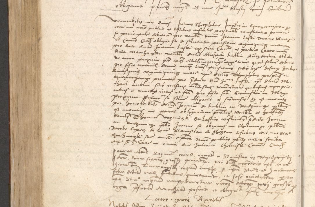 Zdjęcie nr 871 dla obiektu archiwalnego: Acta obligationum coram reverendo patre domino Thoma Rosnowsky canonico et officiali generali Cracoviensi ad annum Domini 1518