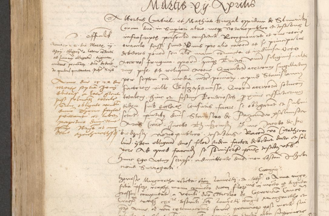 Zdjęcie nr 867 dla obiektu archiwalnego: Acta obligationum coram reverendo patre domino Thoma Rosnowsky canonico et officiali generali Cracoviensi ad annum Domini 1518