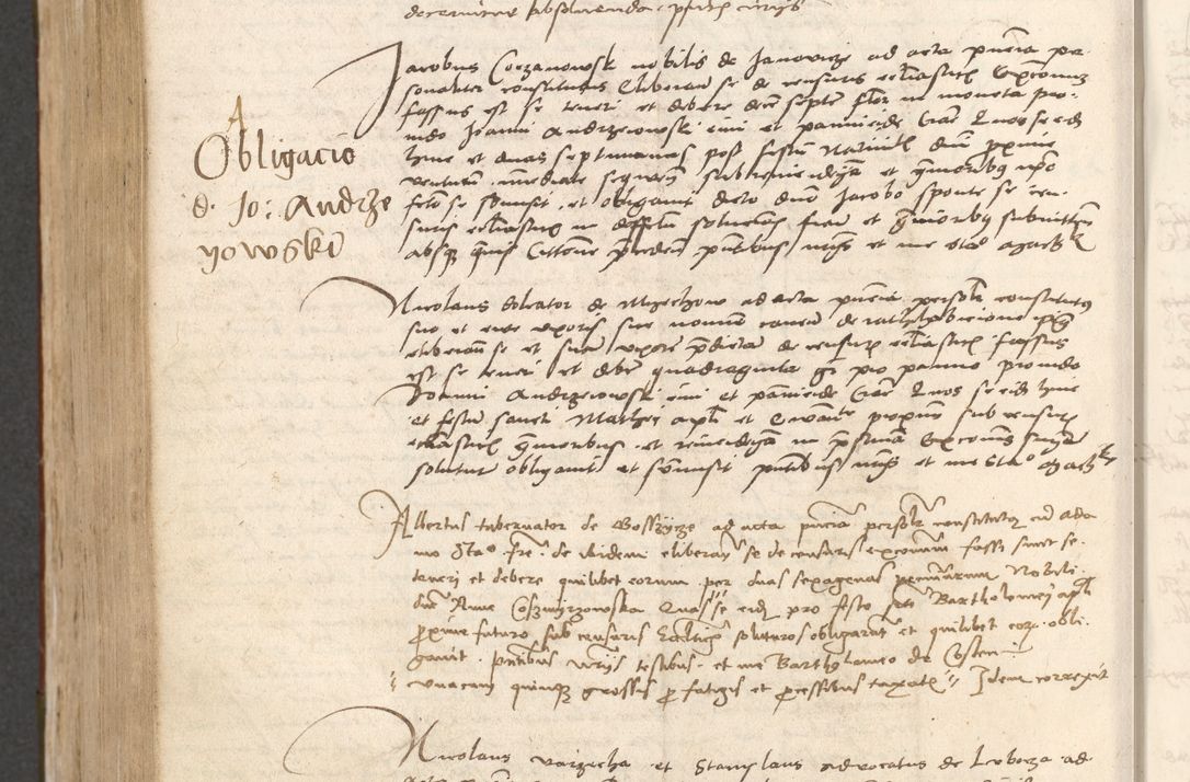 Zdjęcie nr 857 dla obiektu archiwalnego: Acta obligationum coram reverendo patre domino Thoma Rosnowsky canonico et officiali generali Cracoviensi ad annum Domini 1518