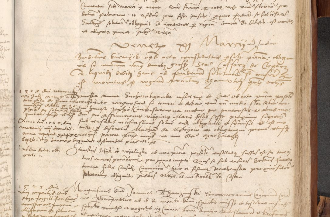 Zdjęcie nr 844 dla obiektu archiwalnego: Acta obligationum coram reverendo patre domino Thoma Rosnowsky canonico et officiali generali Cracoviensi ad annum Domini 1518
