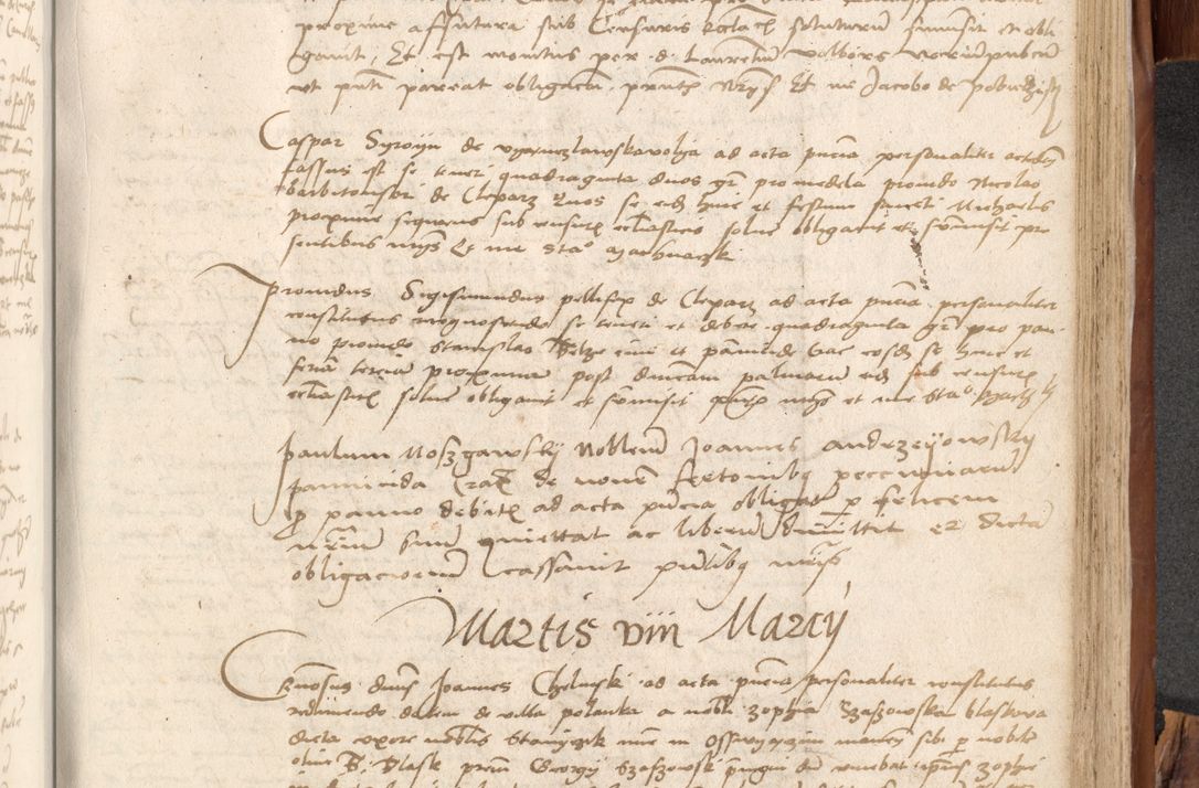 Zdjęcie nr 842 dla obiektu archiwalnego: Acta obligationum coram reverendo patre domino Thoma Rosnowsky canonico et officiali generali Cracoviensi ad annum Domini 1518
