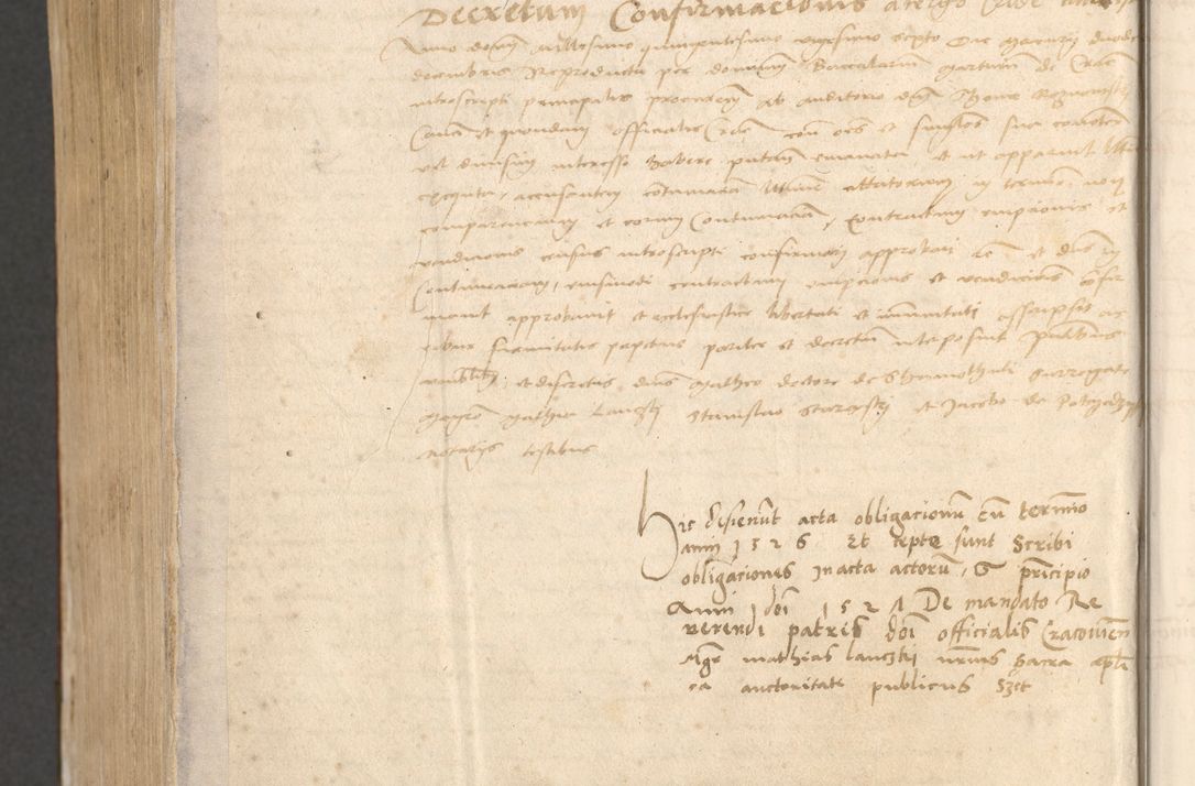 Zdjęcie nr 1173 dla obiektu archiwalnego: Acta obligationum coram reverendo patre domino Thoma Rosnowsky canonico et officiali generali Cracoviensi ad annum Domini 1518