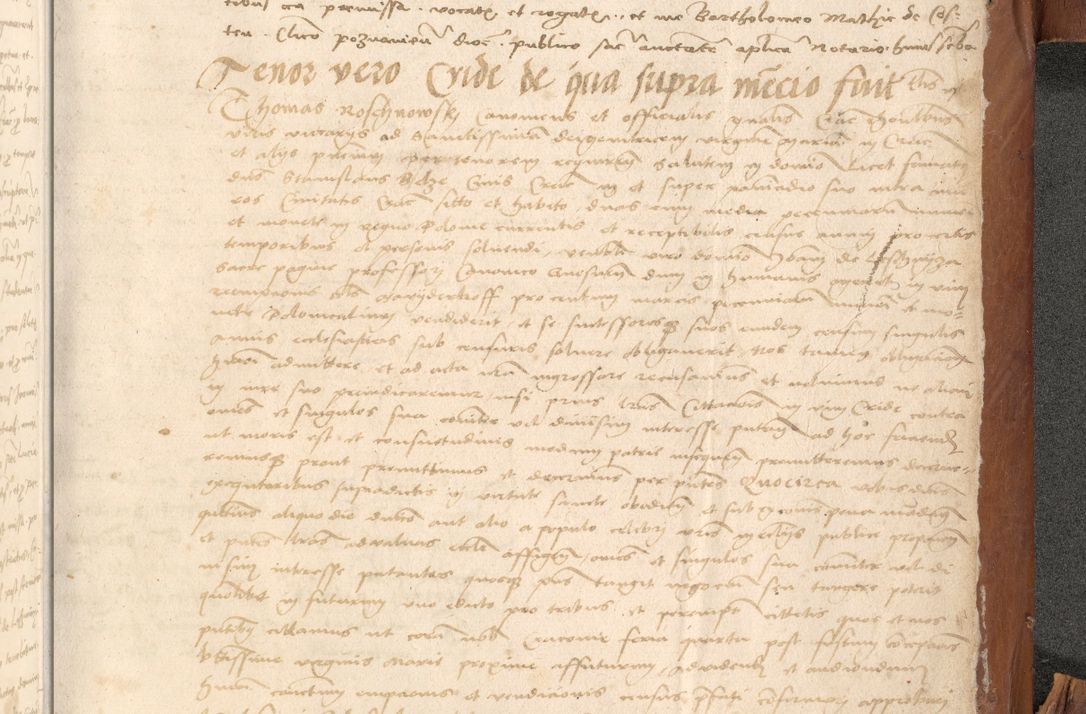 Zdjęcie nr 1172 dla obiektu archiwalnego: Acta obligationum coram reverendo patre domino Thoma Rosnowsky canonico et officiali generali Cracoviensi ad annum Domini 1518