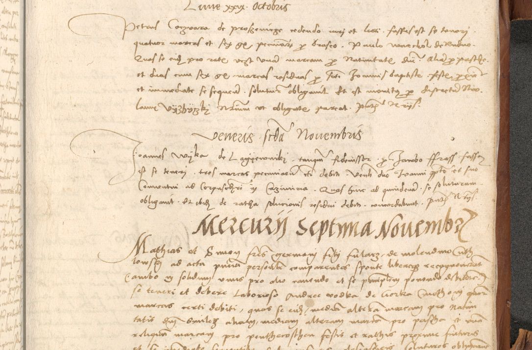 Zdjęcie nr 1154 dla obiektu archiwalnego: Acta obligationum coram reverendo patre domino Thoma Rosnowsky canonico et officiali generali Cracoviensi ad annum Domini 1518