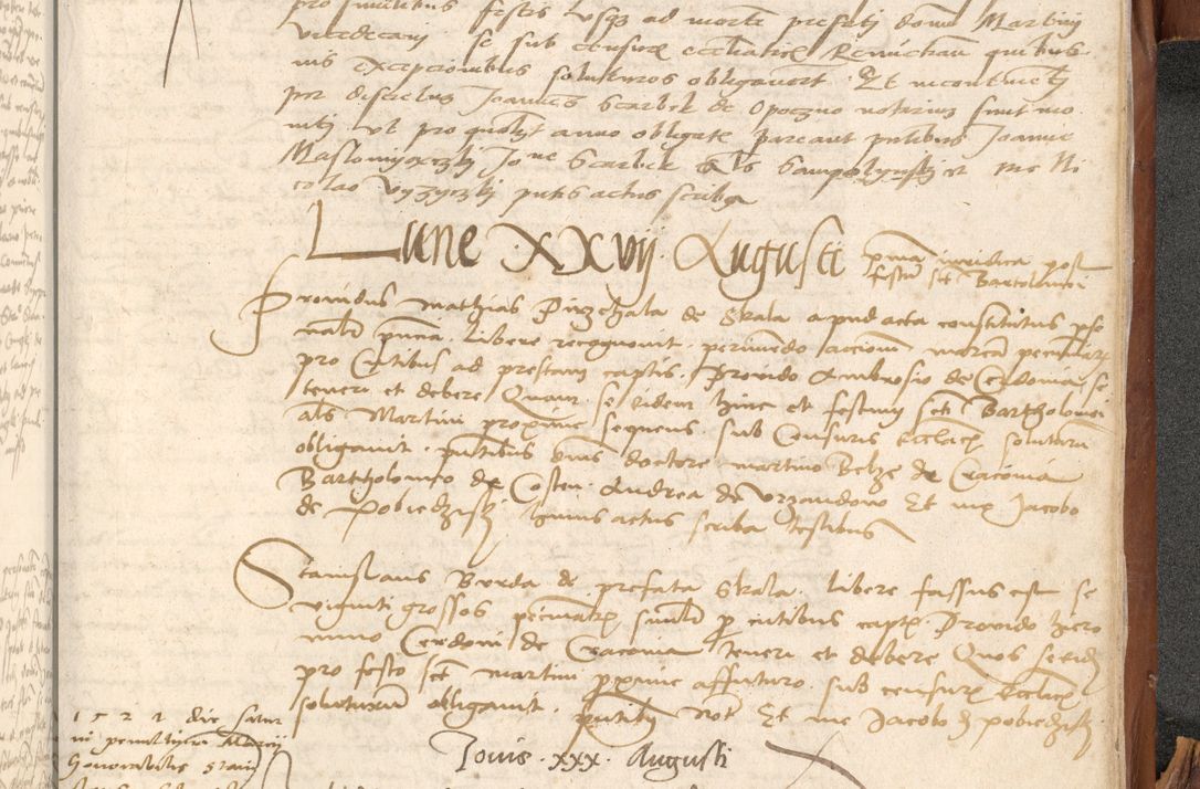 Zdjęcie nr 1142 dla obiektu archiwalnego: Acta obligationum coram reverendo patre domino Thoma Rosnowsky canonico et officiali generali Cracoviensi ad annum Domini 1518