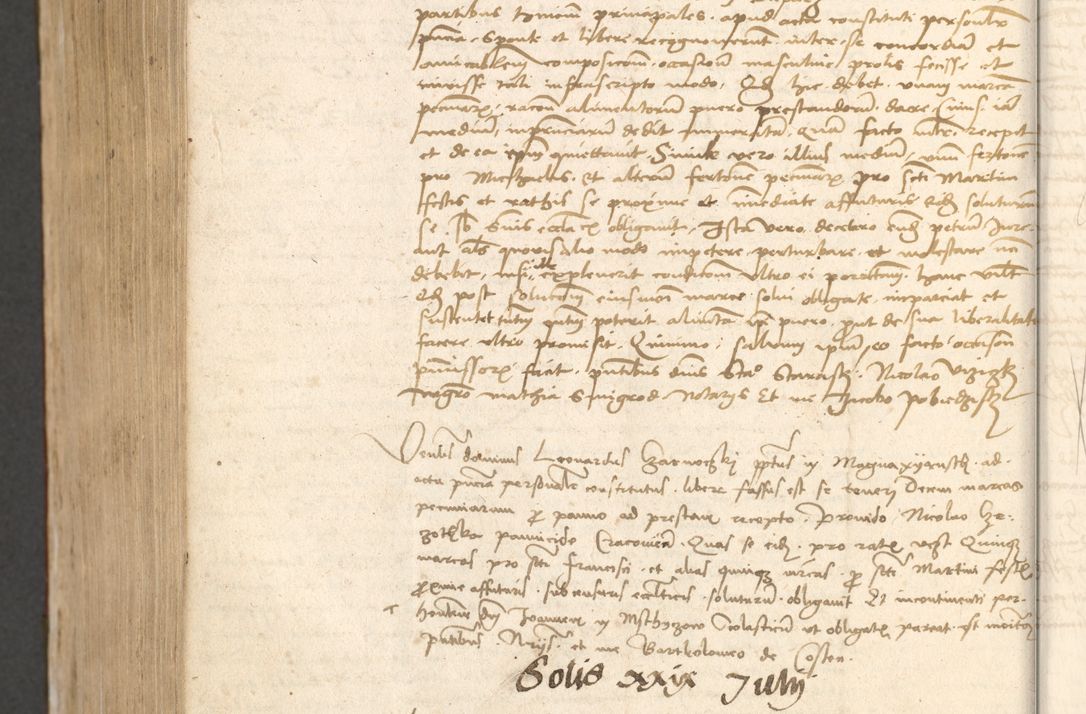 Zdjęcie nr 1133 dla obiektu archiwalnego: Acta obligationum coram reverendo patre domino Thoma Rosnowsky canonico et officiali generali Cracoviensi ad annum Domini 1518