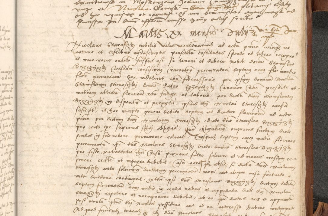 Zdjęcie nr 1132 dla obiektu archiwalnego: Acta obligationum coram reverendo patre domino Thoma Rosnowsky canonico et officiali generali Cracoviensi ad annum Domini 1518
