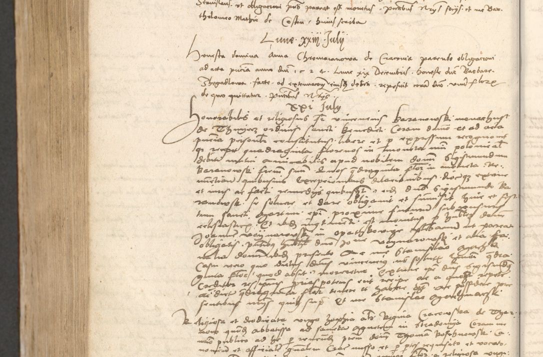 Zdjęcie nr 1131 dla obiektu archiwalnego: Acta obligationum coram reverendo patre domino Thoma Rosnowsky canonico et officiali generali Cracoviensi ad annum Domini 1518