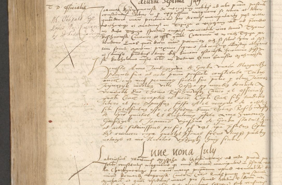 Zdjęcie nr 1127 dla obiektu archiwalnego: Acta obligationum coram reverendo patre domino Thoma Rosnowsky canonico et officiali generali Cracoviensi ad annum Domini 1518
